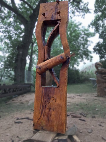 Holzskulptur Schütze